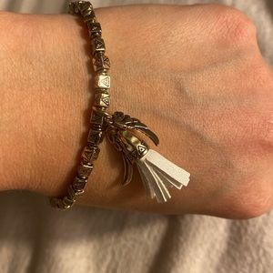 Tribal Style Gold&white Bracelet